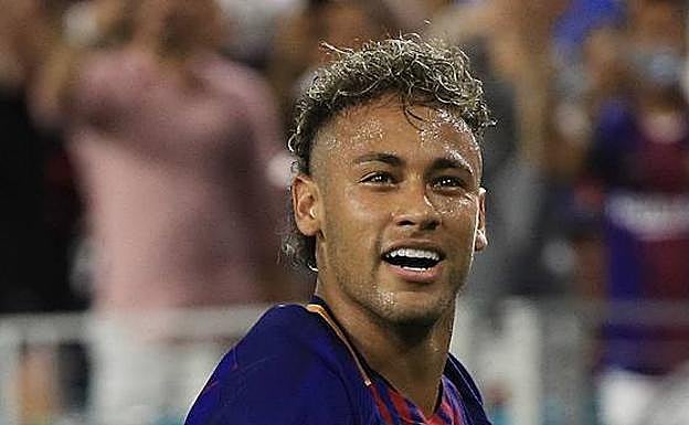 Neymar, en su último partido con el Barça hace dos años 
