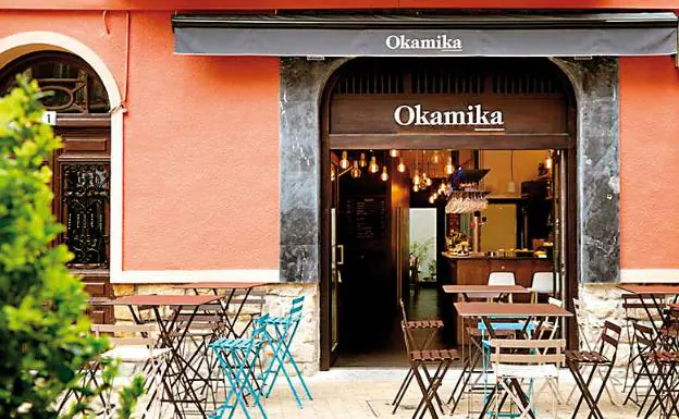 Exterior del restaurante Okamika. 