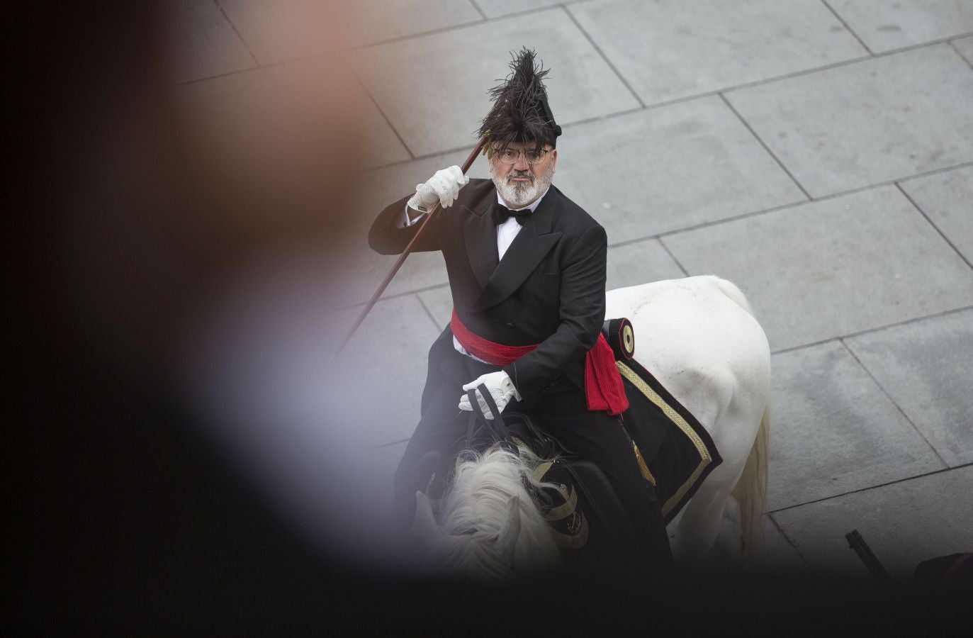 El Alarde tradicional, en su recorrido de por las calles de Irun esta tarde, integrado por 7.998 hombres y 19 cantineras.