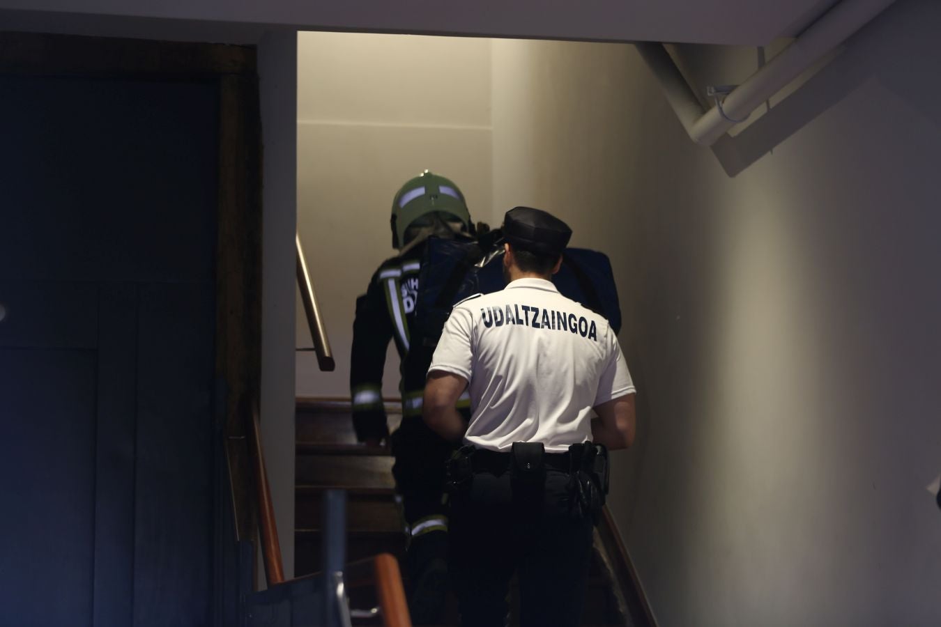 Fotos: Incendio en una vivienda de la Parte Vieja de Donostia