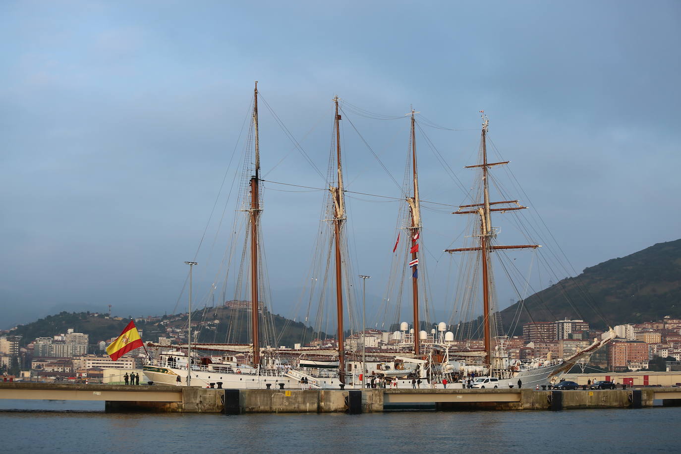 El reccorido del 'Elcano' hasta llegar a Getaria 