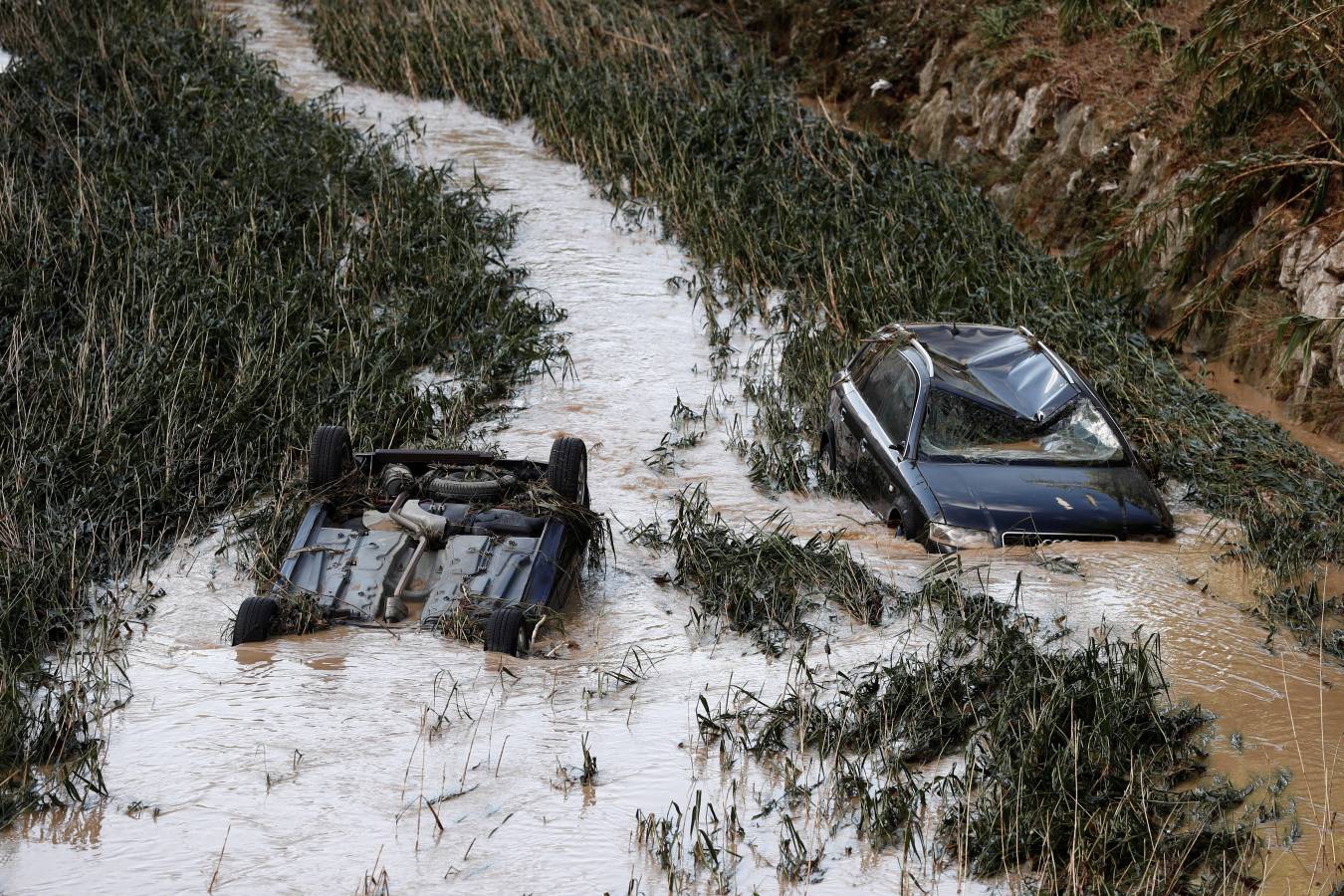 Fotos: Inundaciones y graves daños en Tafalla, Olite y Pueyo por las intensas lluvias