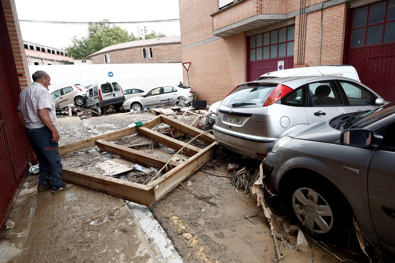 Fotos: Inundaciones y graves daños en Tafalla, Olite y Pueyo por las intensas lluvias