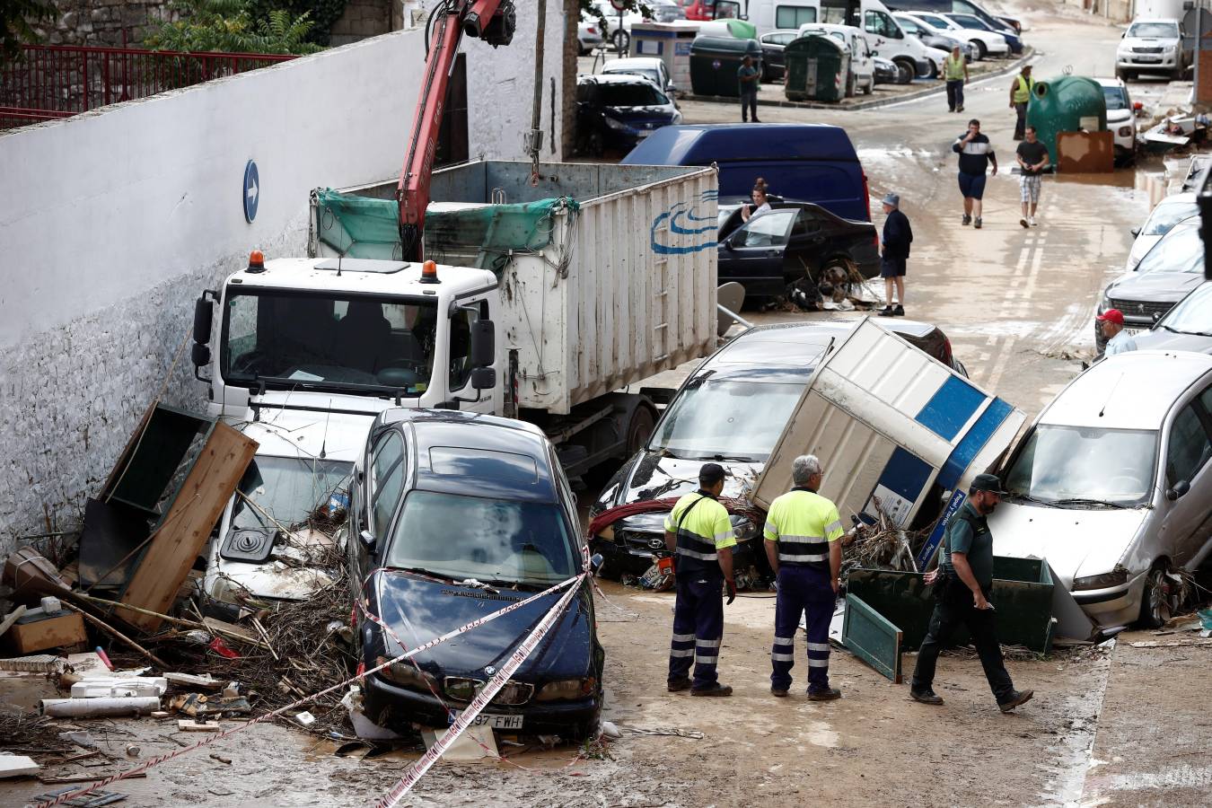 Fotos: Inundaciones y graves daños en Tafalla, Olite y Pueyo por las intensas lluvias