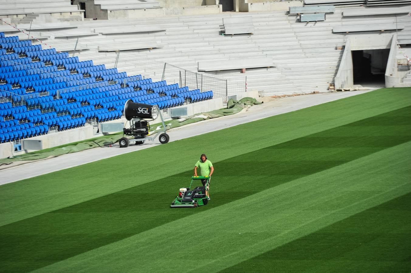 El campo de la Real Sociedad sigue tomando forma.