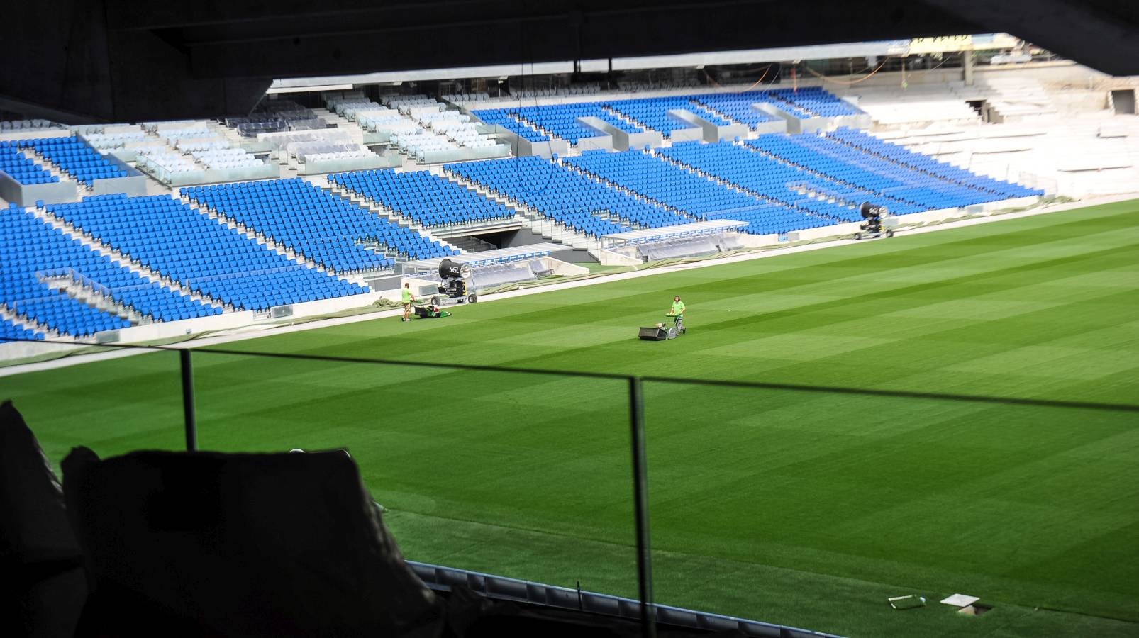 El campo de la Real Sociedad sigue tomando forma.