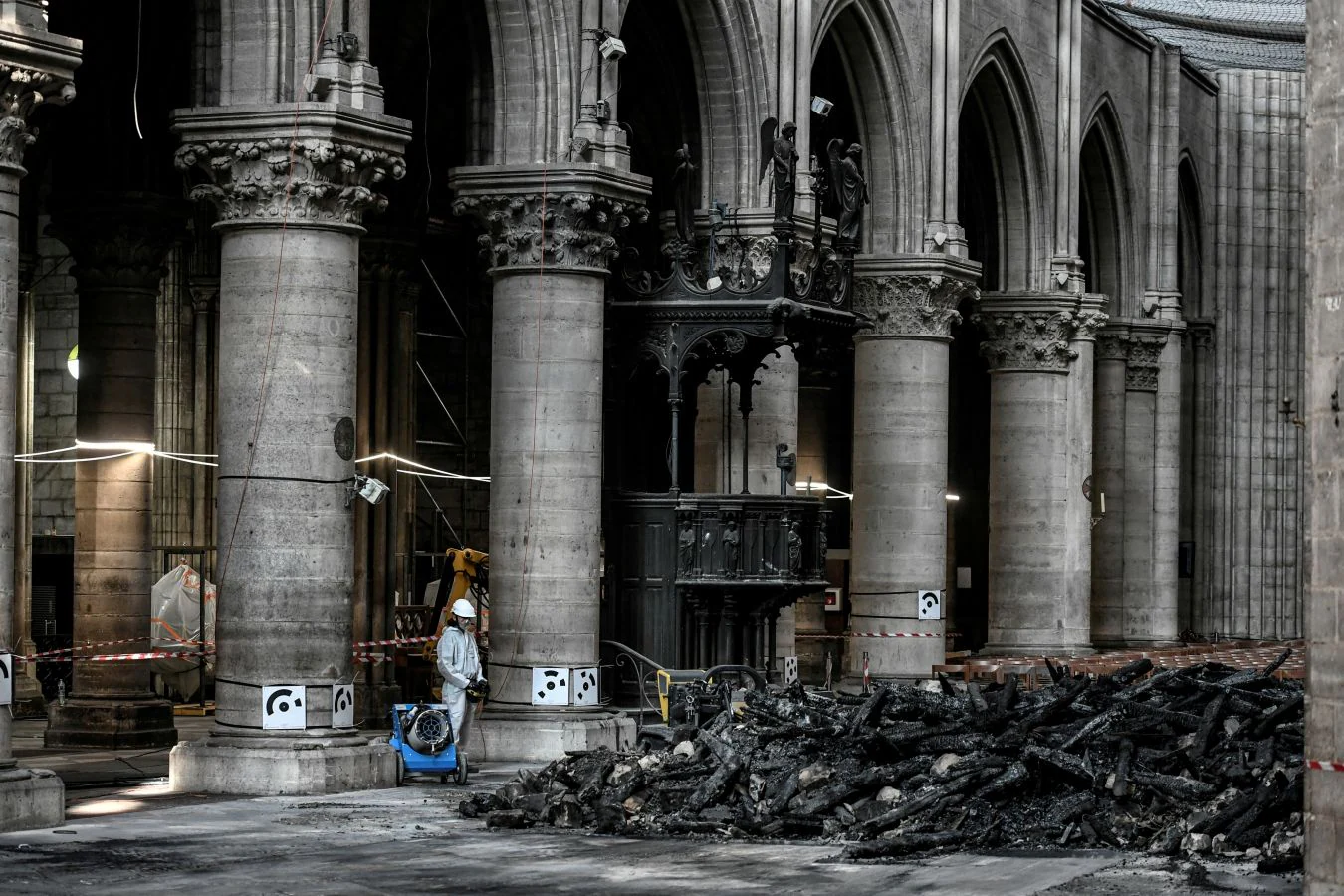 Fotos: Notre Dame, tres meses después del incendio