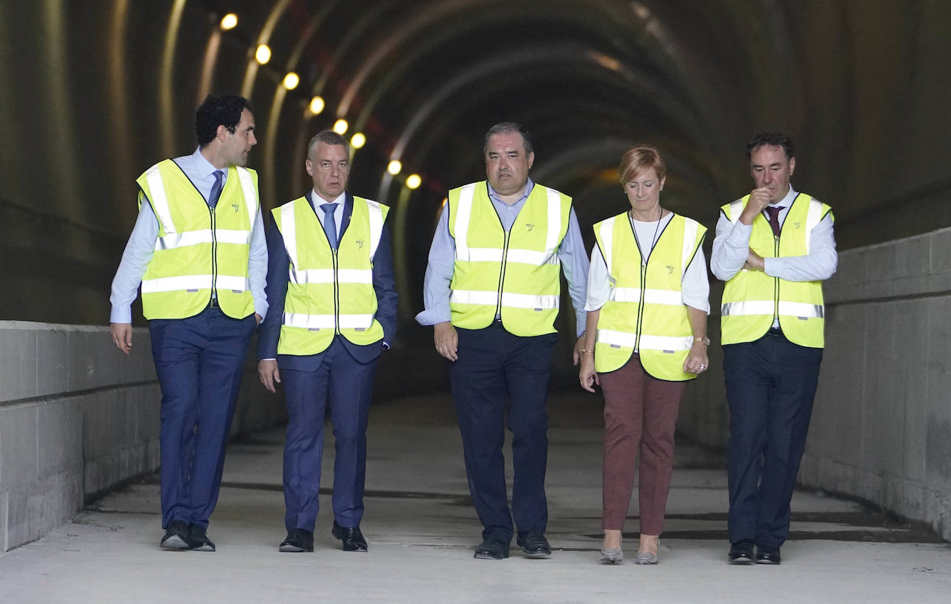 Fotos: El lehendakari visita las obras del TAV en Antuzola