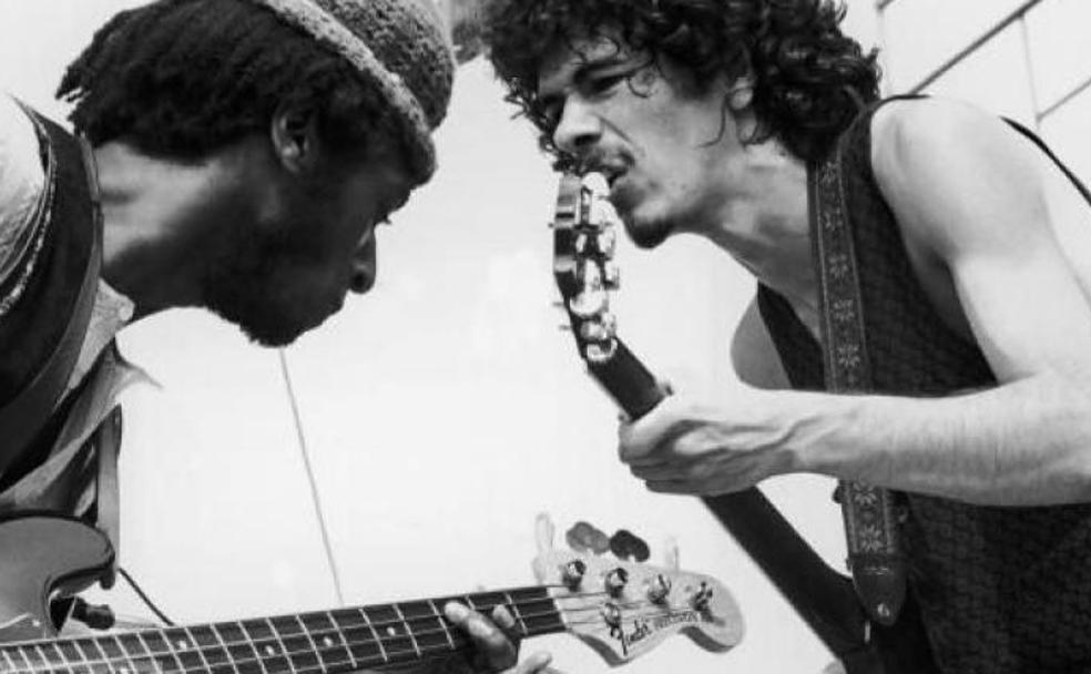 Carlos Santana en Woodstock.