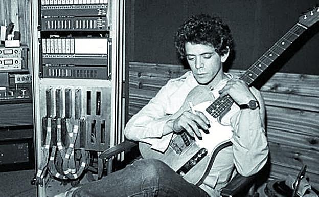 Lou Reed, durante la grabación de 'New York'.