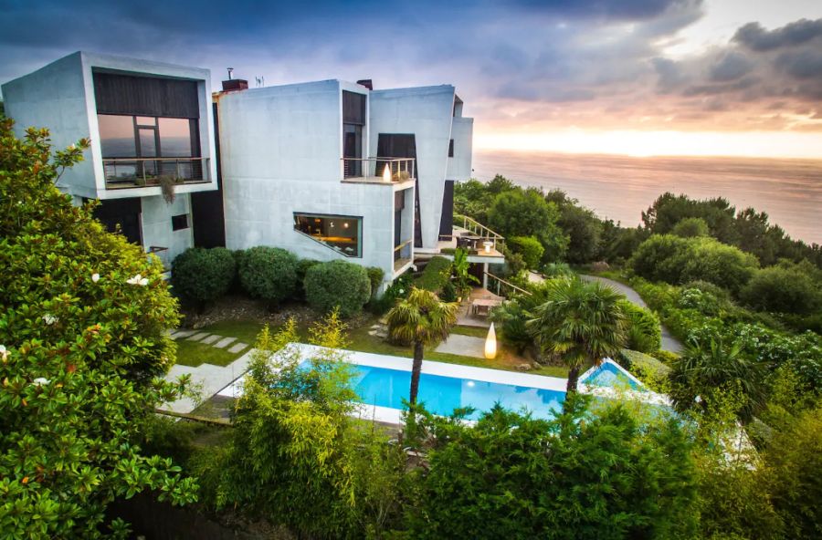 Vísta aérea de villa lanperna 