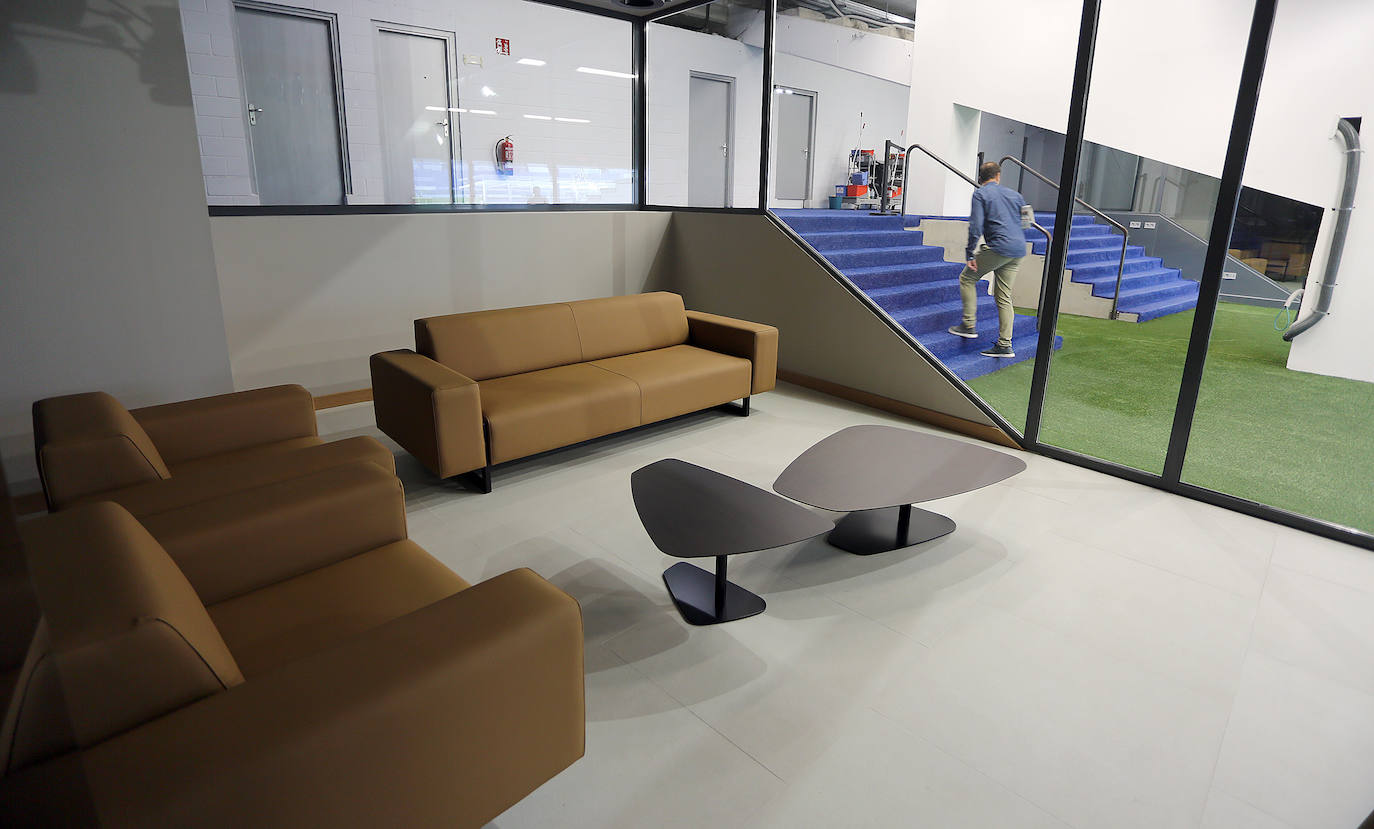 El estadio prácticamente está listo para acoger su estreno con todas las gradas completas en el Real Sociedad - Atlético de Madrid del próximo sábado 14