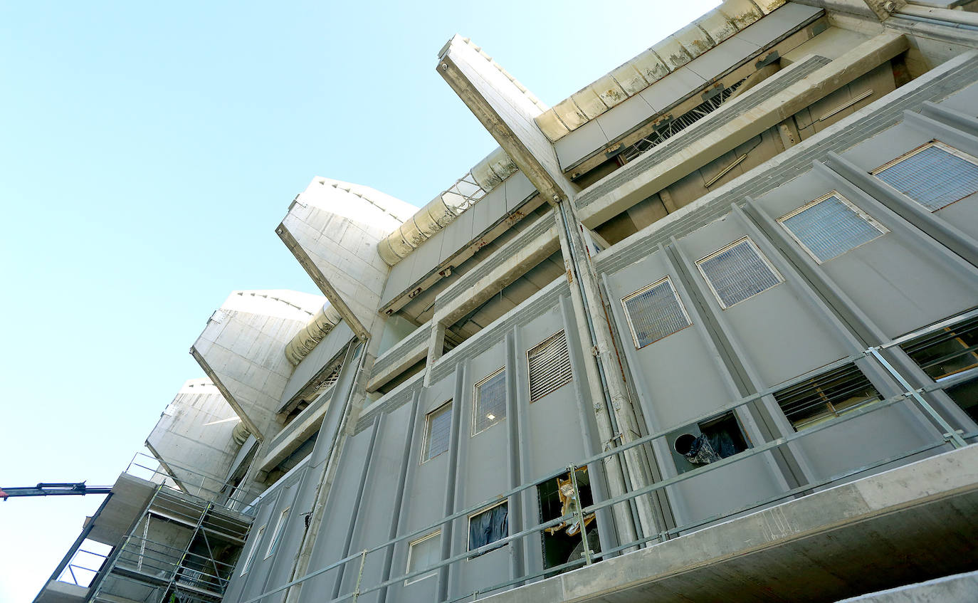 El estadio prácticamente está listo para acoger su estreno con todas las gradas completas en el Real Sociedad - Atlético de Madrid del próximo sábado 14