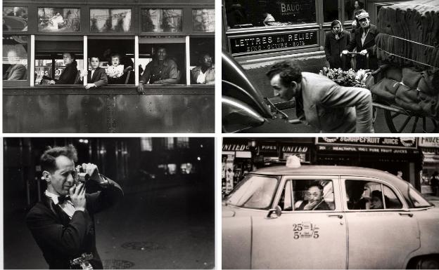 Varias imágenes del fotógrafo Robert Frank.