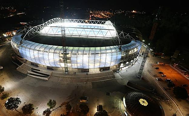 El estadio de Anoeta tras el partido.