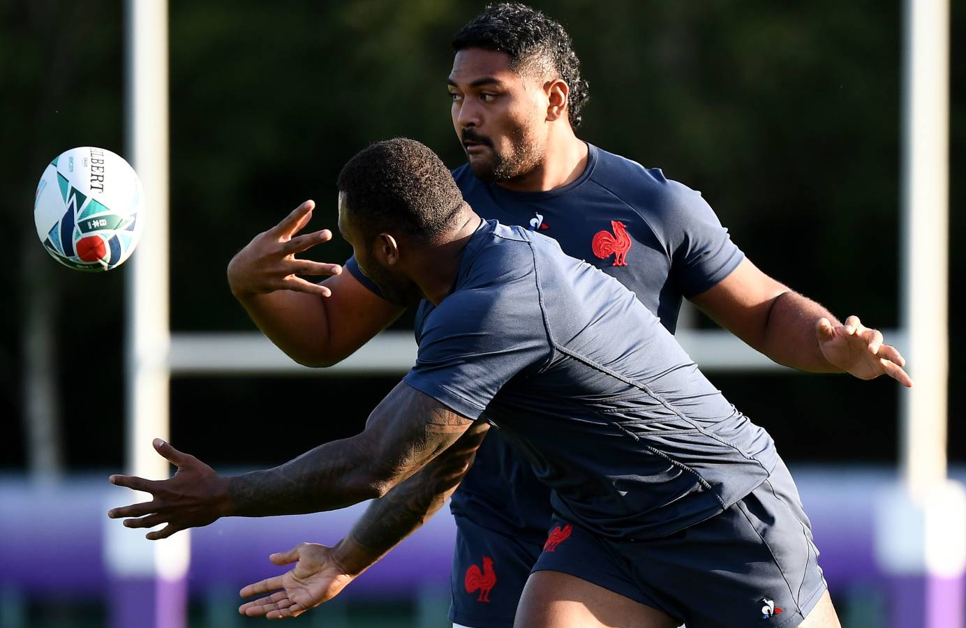 La selección francesa de rugby está preparando el Mundial de Japón junto al monte Fuji. Las vistas son impresionantes. 