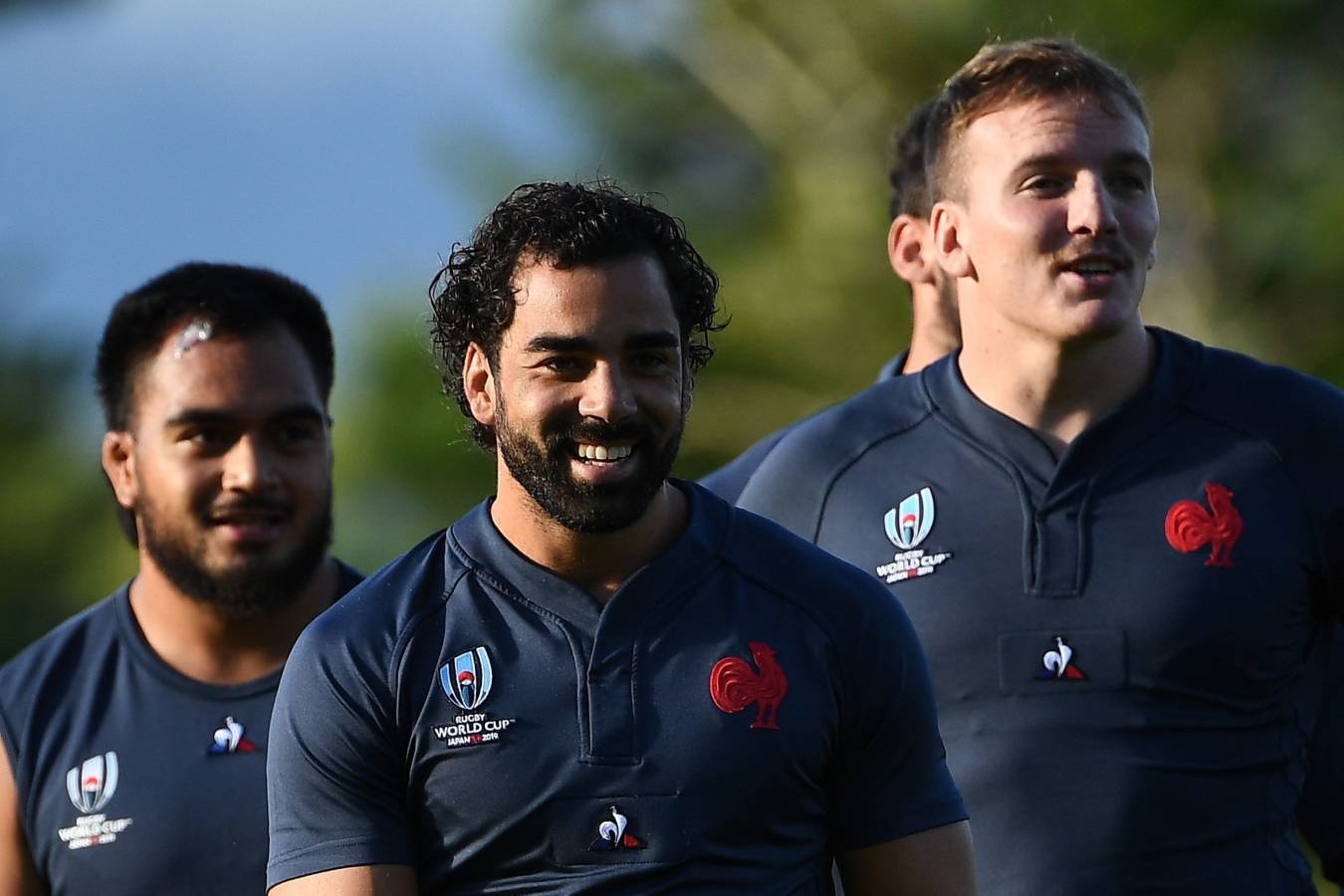 La selección francesa de rugby está preparando el Mundial de Japón junto al monte Fuji. Las vistas son impresionantes. 