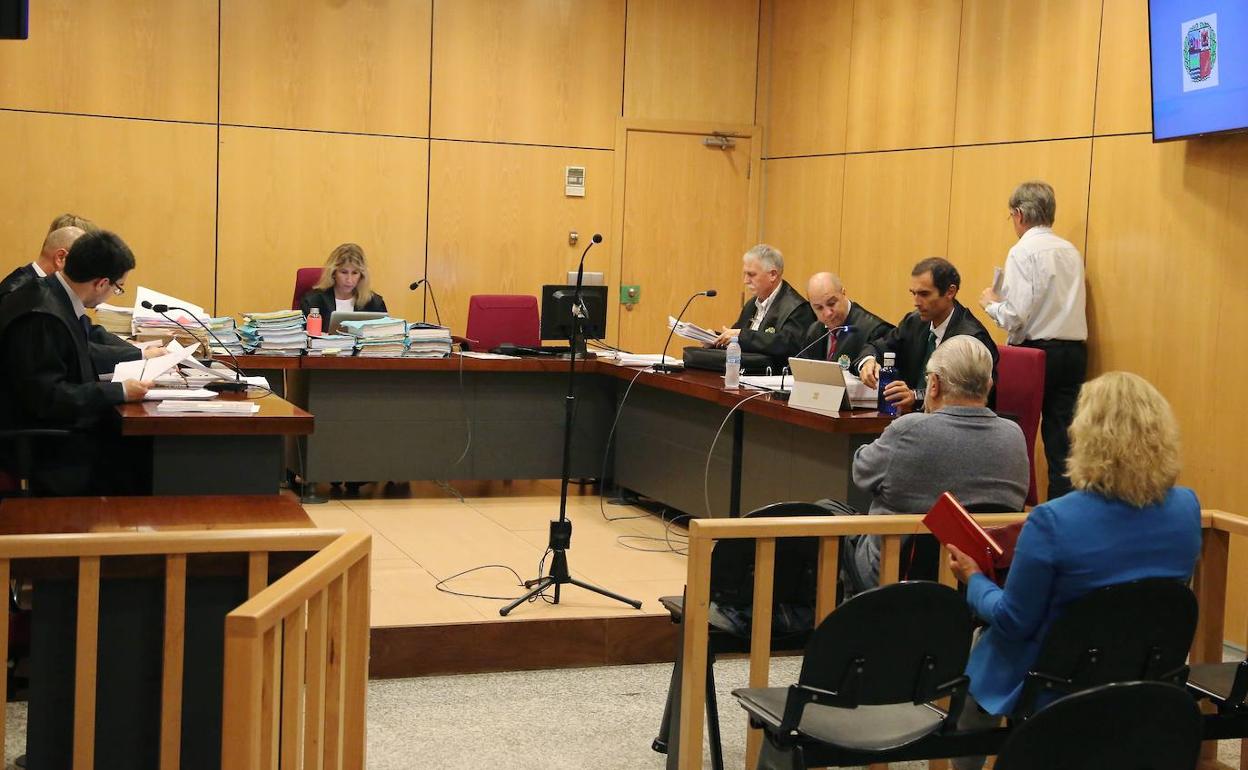 Imagen de la sala de vistas donde ha tenido lugar la segunda jornada del juicio. 