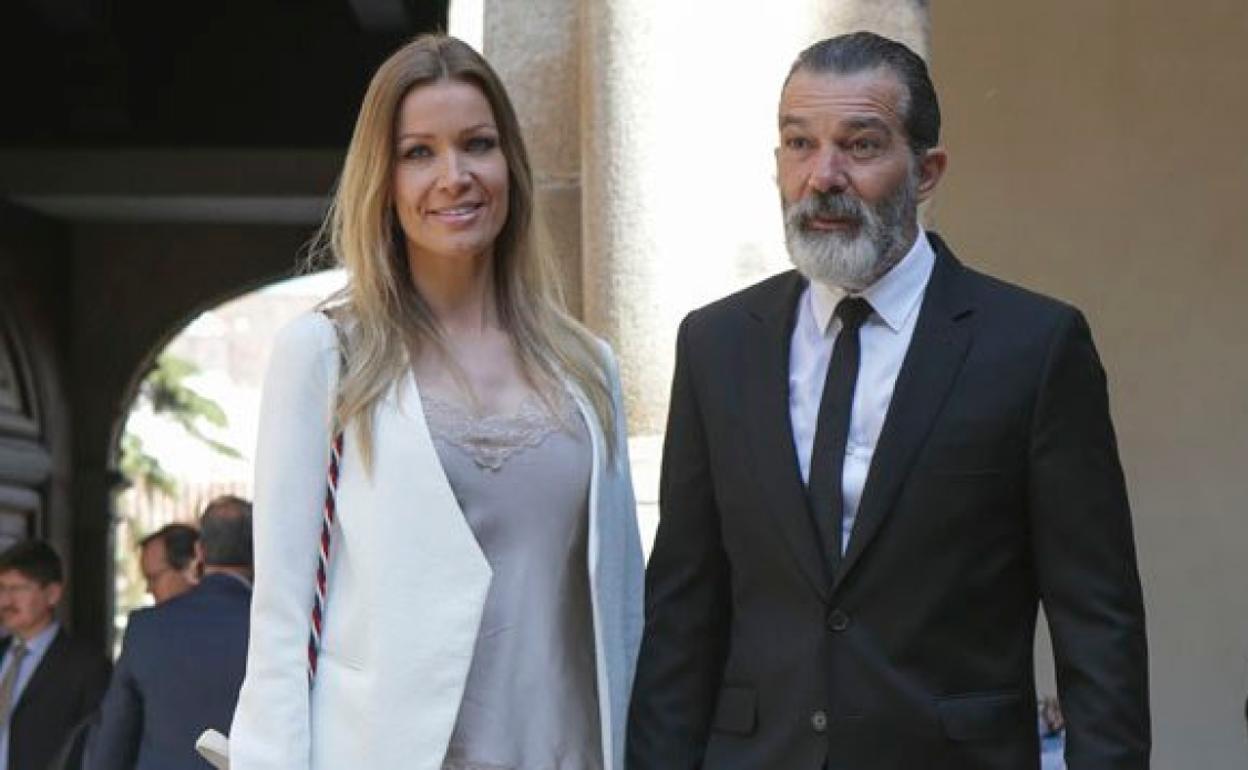 Nicole Kimpel, com Antonio Banderas. 