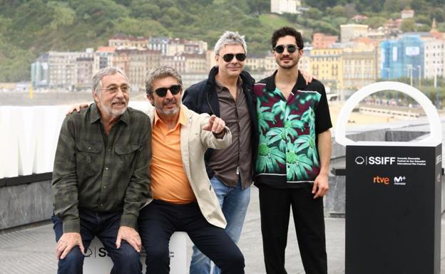 Imagen. Photocall de la película 'La odisea de los giles' en las terrazas del Kursaal.