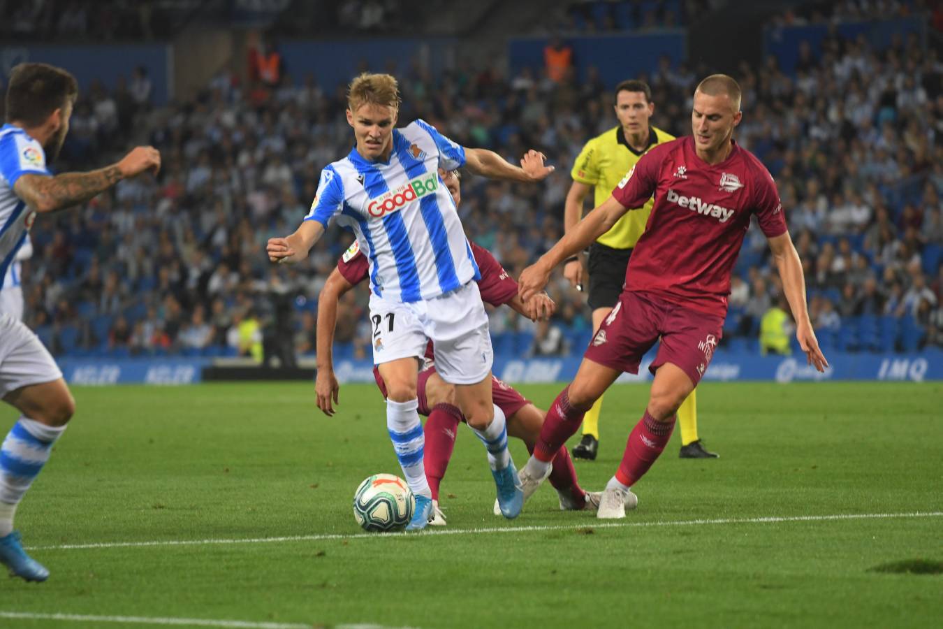 El Reale Arena es el escenario en el que se disputa el derbi vasco. 