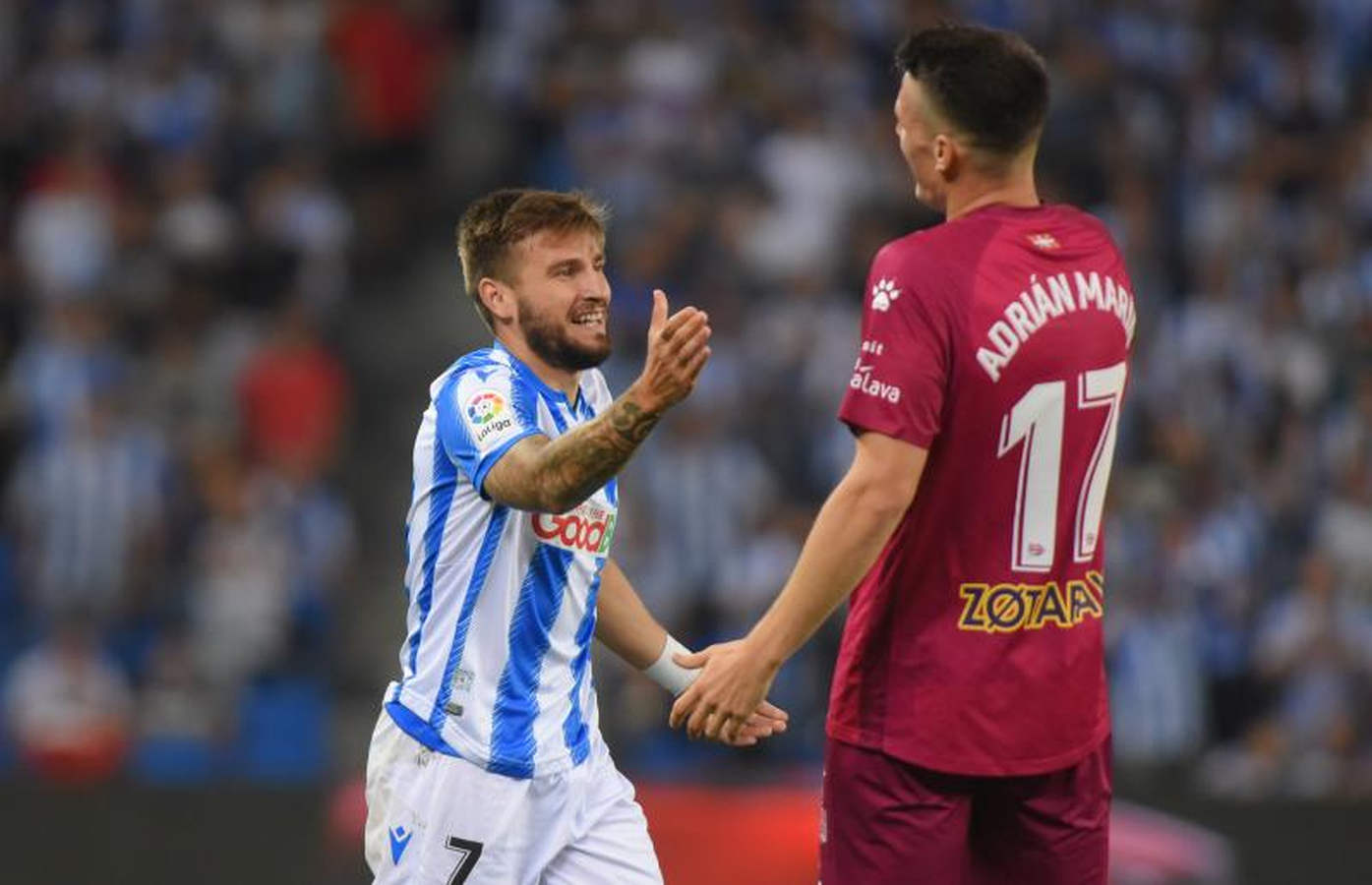 El Reale Arena es el escenario en el que se disputa el derbi vasco. 