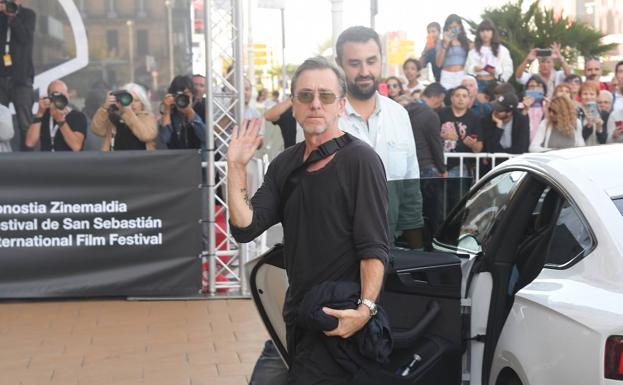 Tim Roth a su llegada a San Sebastián 