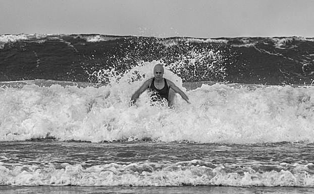 Temporal. Una de las imágenes que componen la muestra en la capital alavesa.