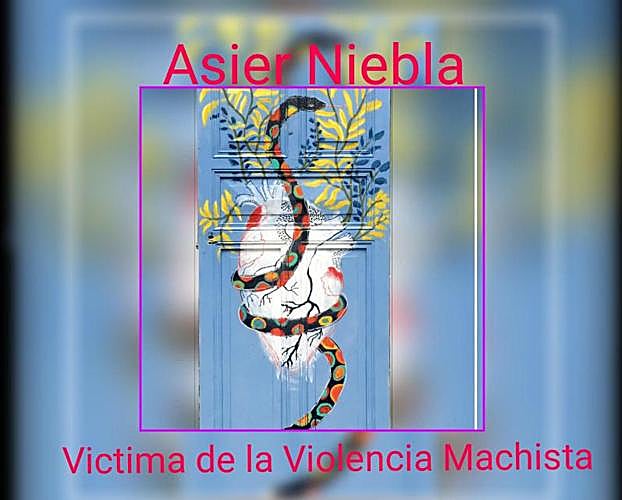 Puerta diseñada por la artista Sandra Garayoa en recuerdo de Asier