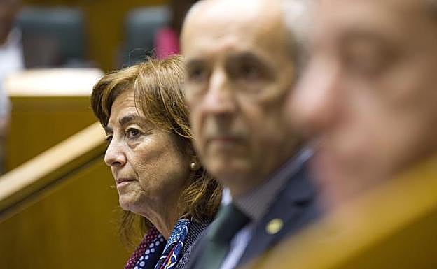 Cristina Uriarte, el jueves en el Parlamento