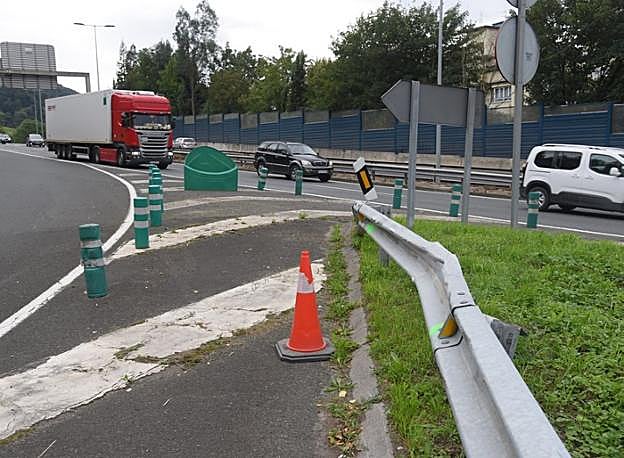 Lugar donde se produjo el accidente mortal. 