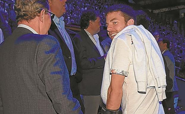 En la presentación del documental 'Sua-Irabazi arte'. El 28 de septiembre acudió al Velódromo con una bota ortopédica para acompañar al equipo femenino. 