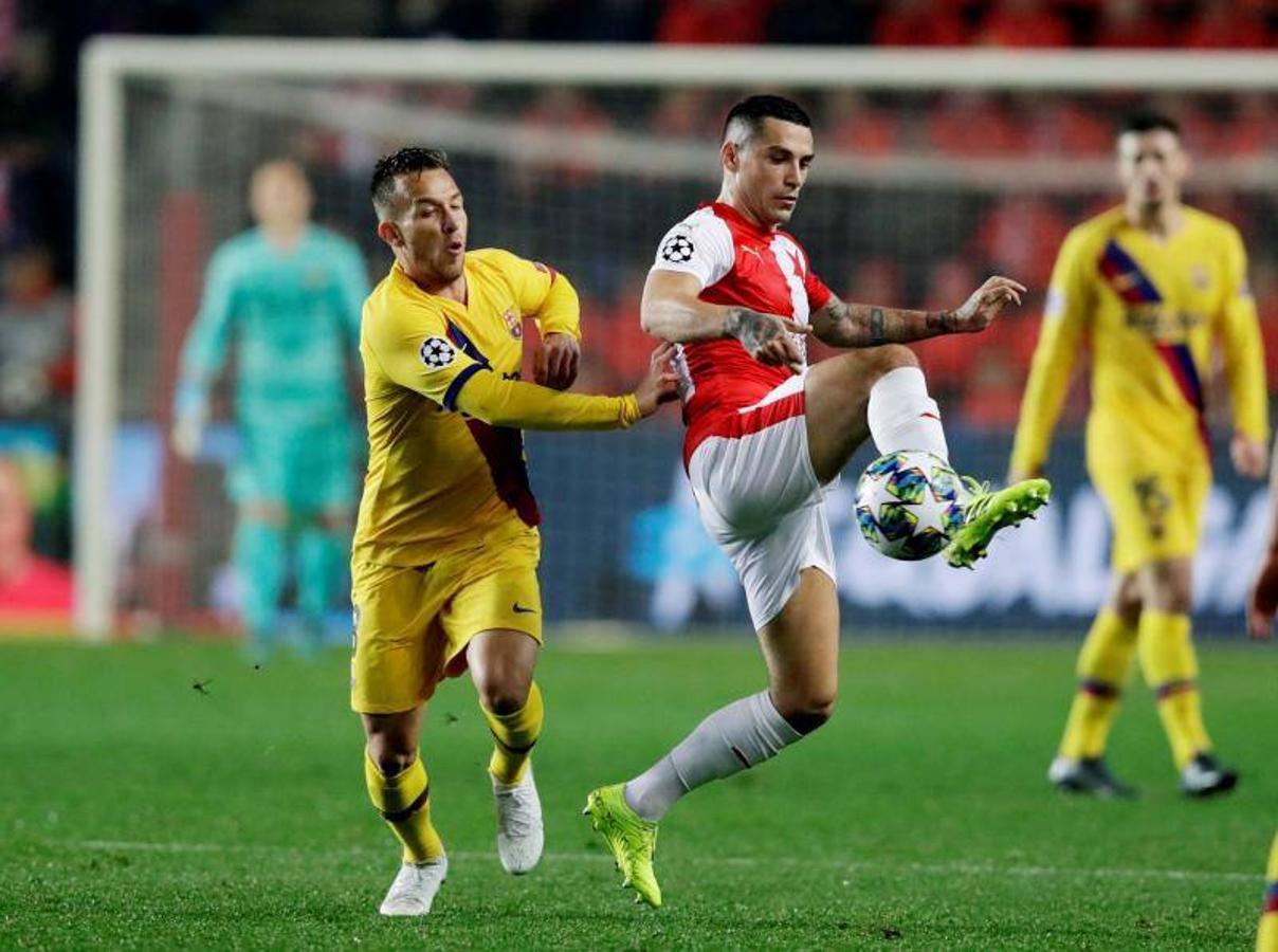 Fotos: Las mejores imágenes del Slavia-Barcelona