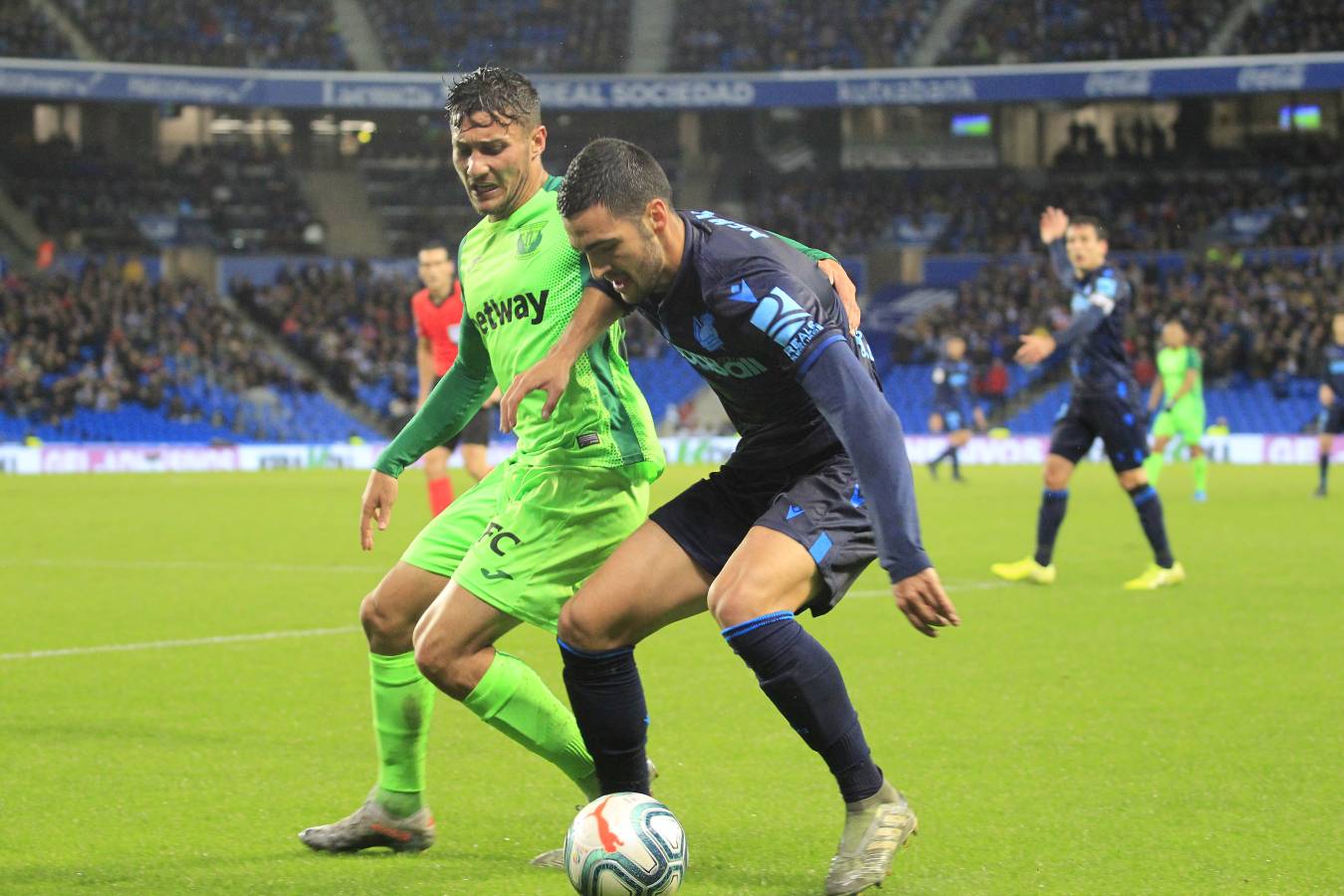La Real Sociedad y el Leganés se miden en el Reale Arena. 