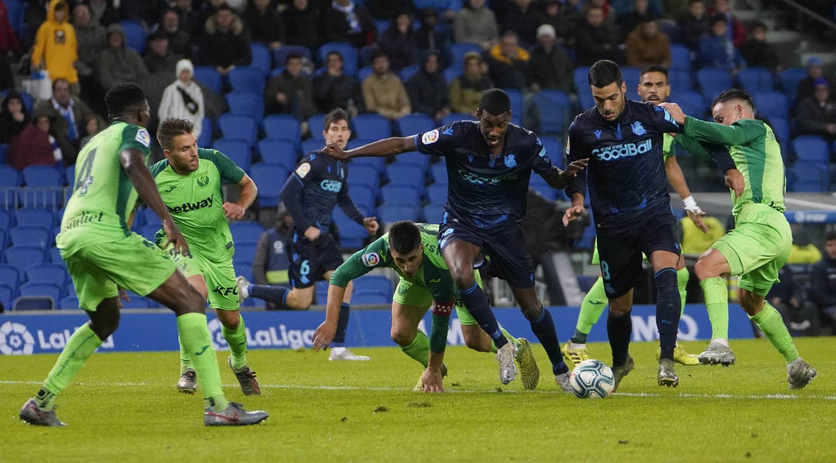 La Real Sociedad y el Leganés se miden en el Reale Arena. 