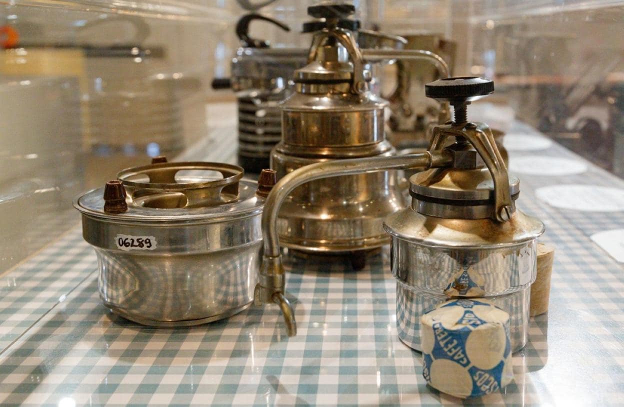 Cafeteras électricas, presentes en la exposición, expuestas en el Museo.