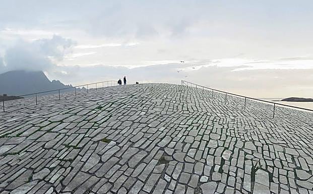 Imagen principal - Un estudio danés gana el proyecto para un centro de avistamiento de cetáceos en Noruega con un espectacular edificio