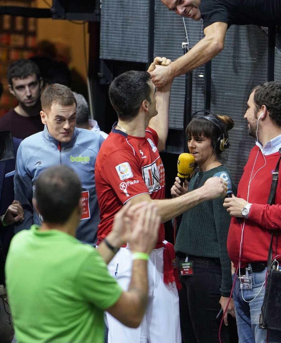 El navarro ha derrotado 22-16 a Altuna III en una final muy emocionante disputada en el Navarra Arena. 