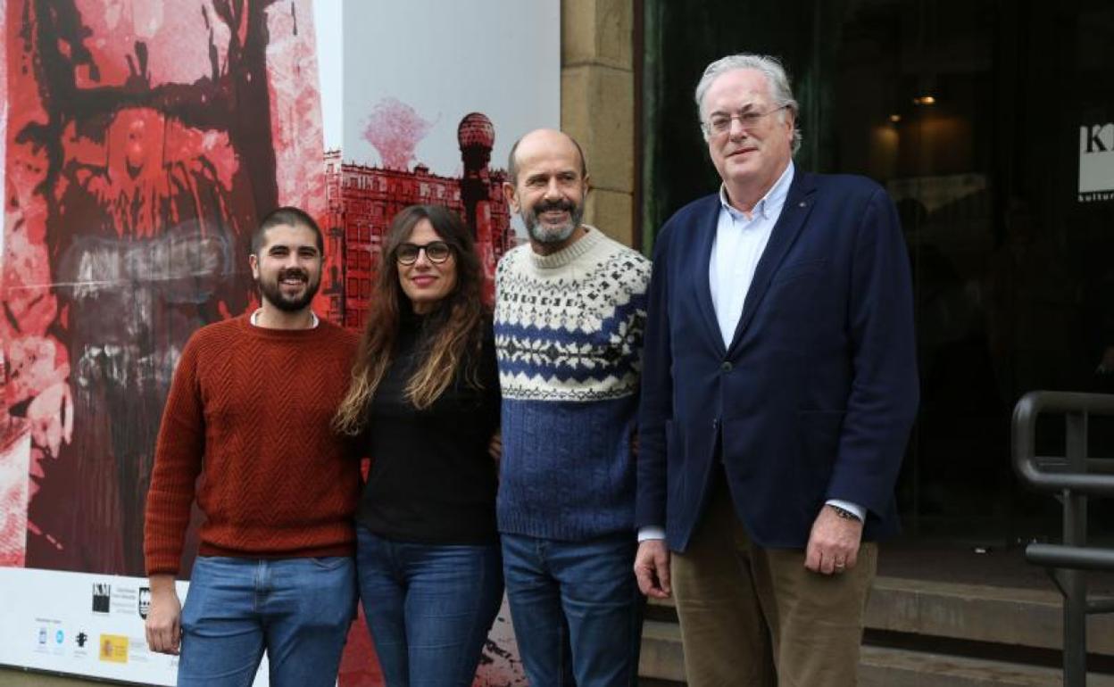 Ander Prol, Marta Pastor, Joseba Errekalde y Miguel Ángel Gastelurrutia. 