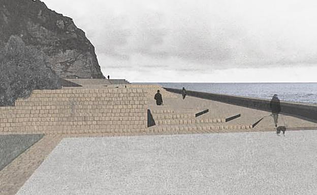 Desgaste de la piedra: Se realizará únicamente en la zona de paso, los escalones y la plataforma superior permanecerán igual.