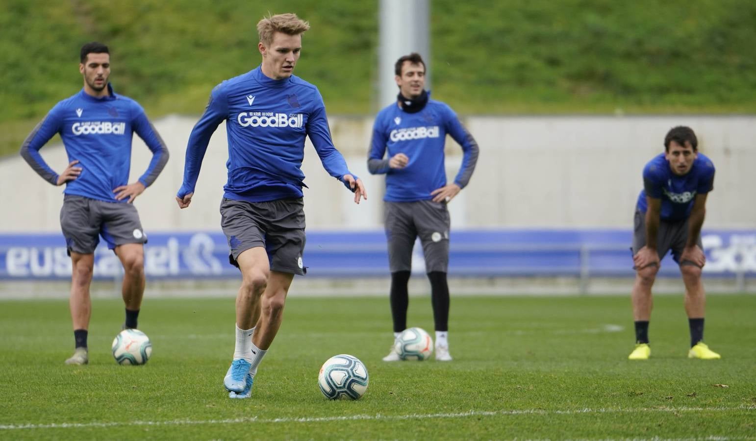 El conjunto de Imanol Alguacil se ha ejercitado en Zubieta.