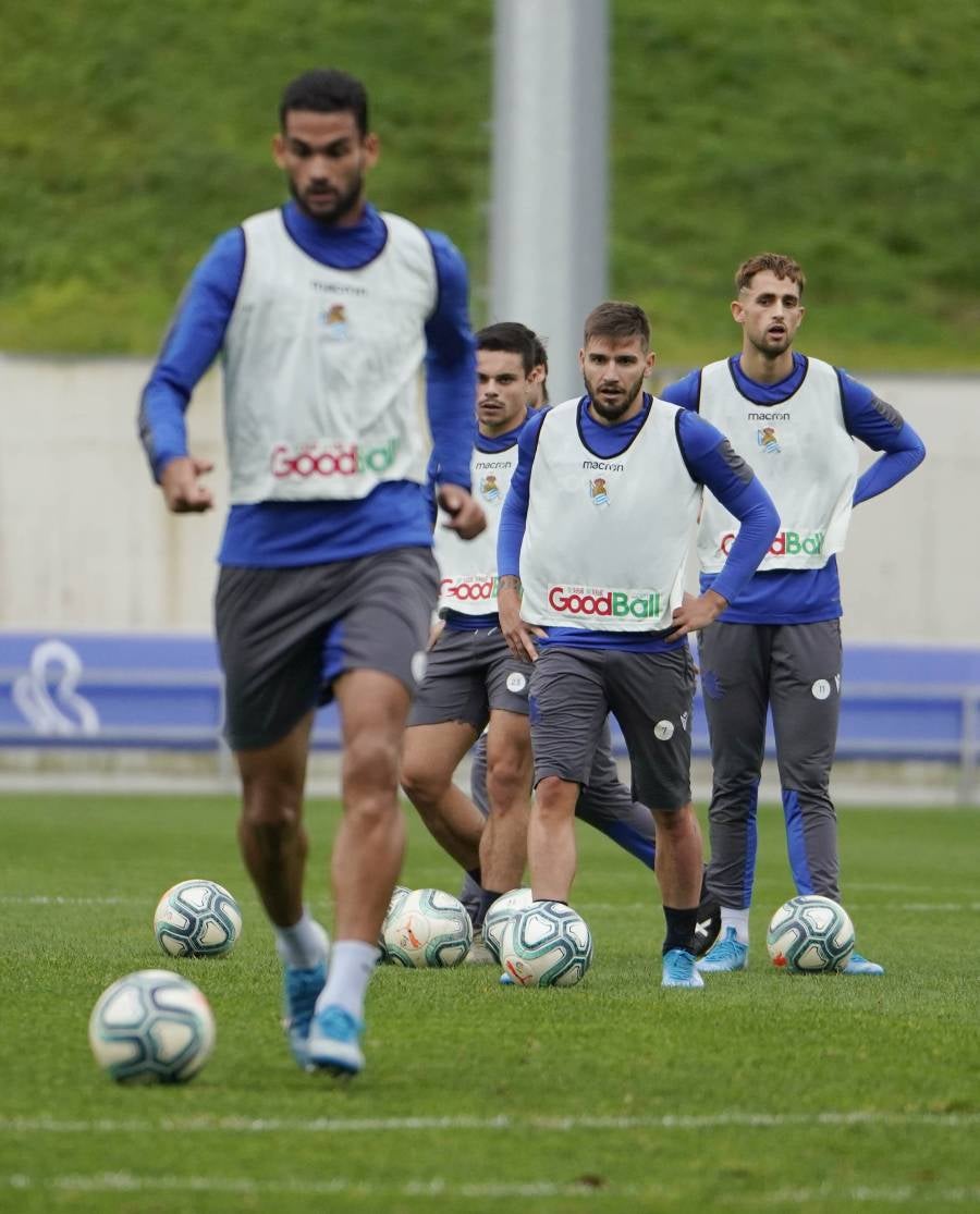 El conjunto de Imanol Alguacil se ha ejercitado en Zubieta.