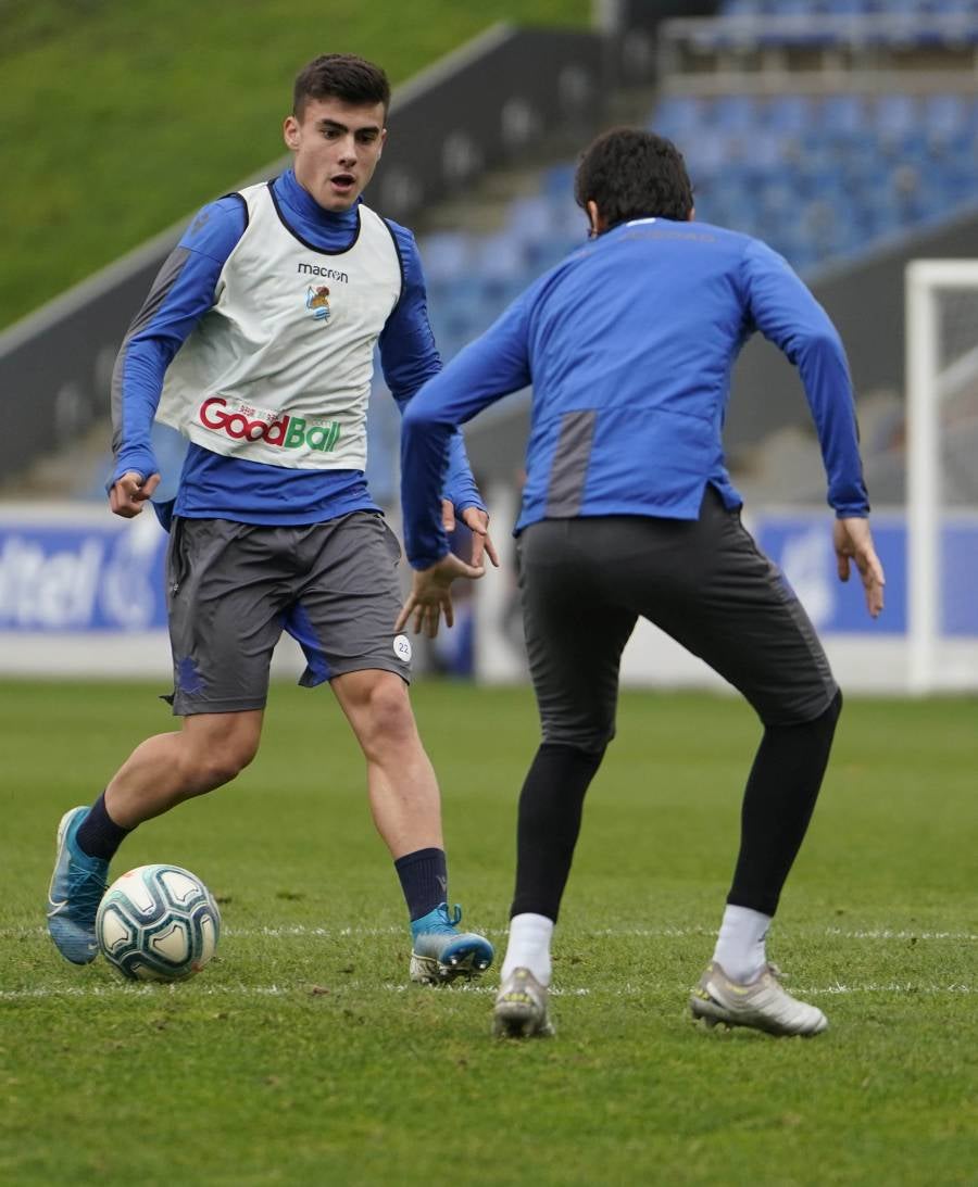 El conjunto de Imanol Alguacil se ha ejercitado en Zubieta.