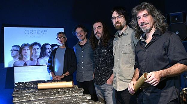 Ducau, Martínez de San Vicente, Egia, Otxandorena y Ugarte forman el quinteto Oreka TX. 