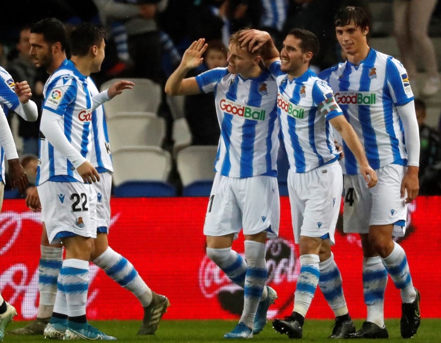 La Real Sociedad vence 4-1 al Eibar en el Reale Arena. 