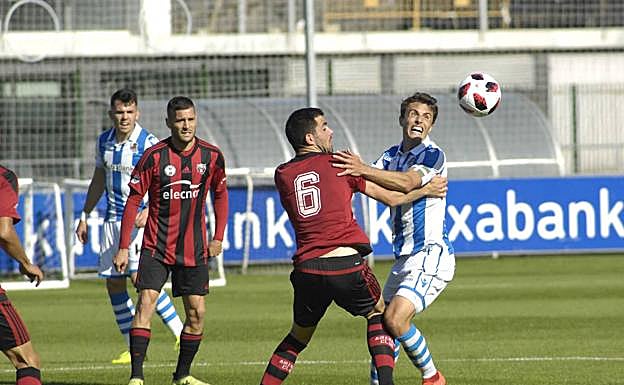 El Sanse enfrentandose al Arenas Club (foto de archivo). 