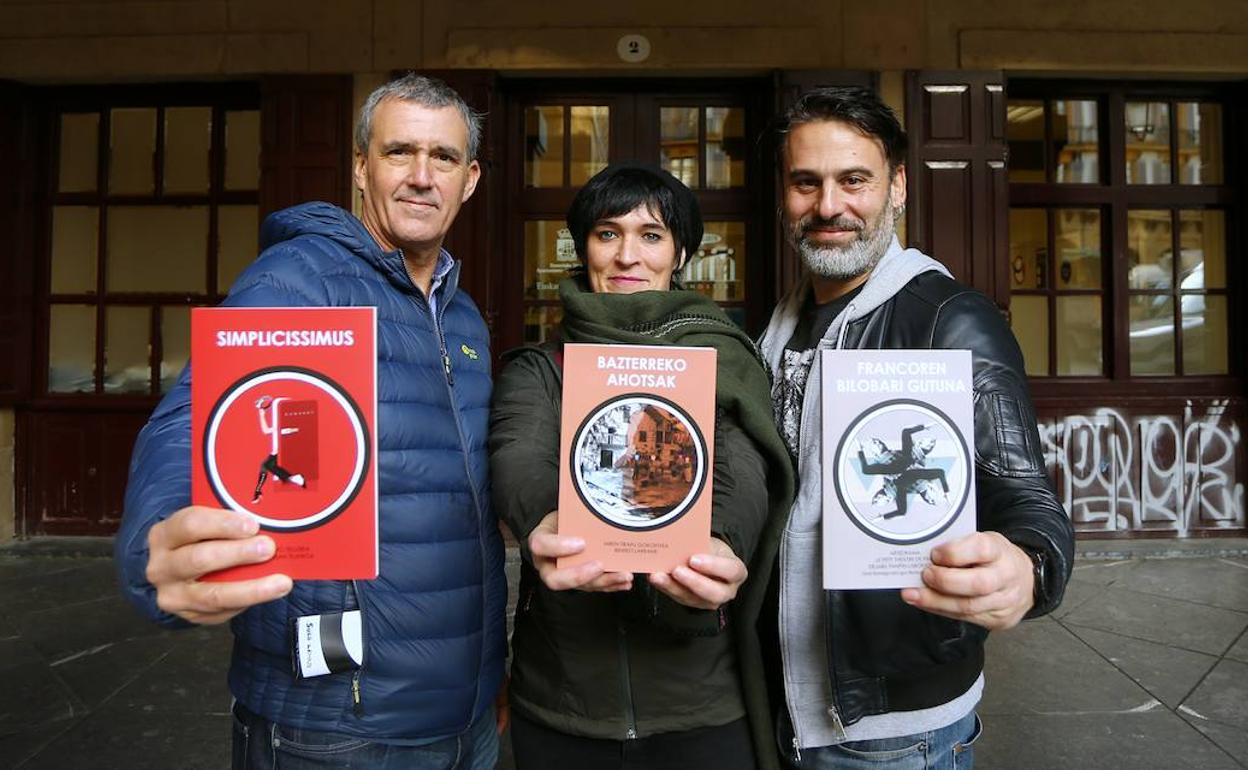 Patxo Telleria, Miren Tirapu eta Ximun Fuchs. 