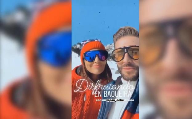 Paula Echevarria disfruta de la nieve junto con su hija y su pareja