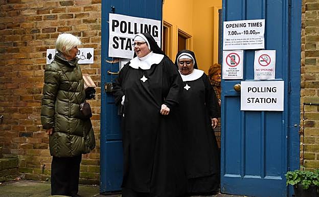 Galería. La jornada electoral en Reino Unido. 