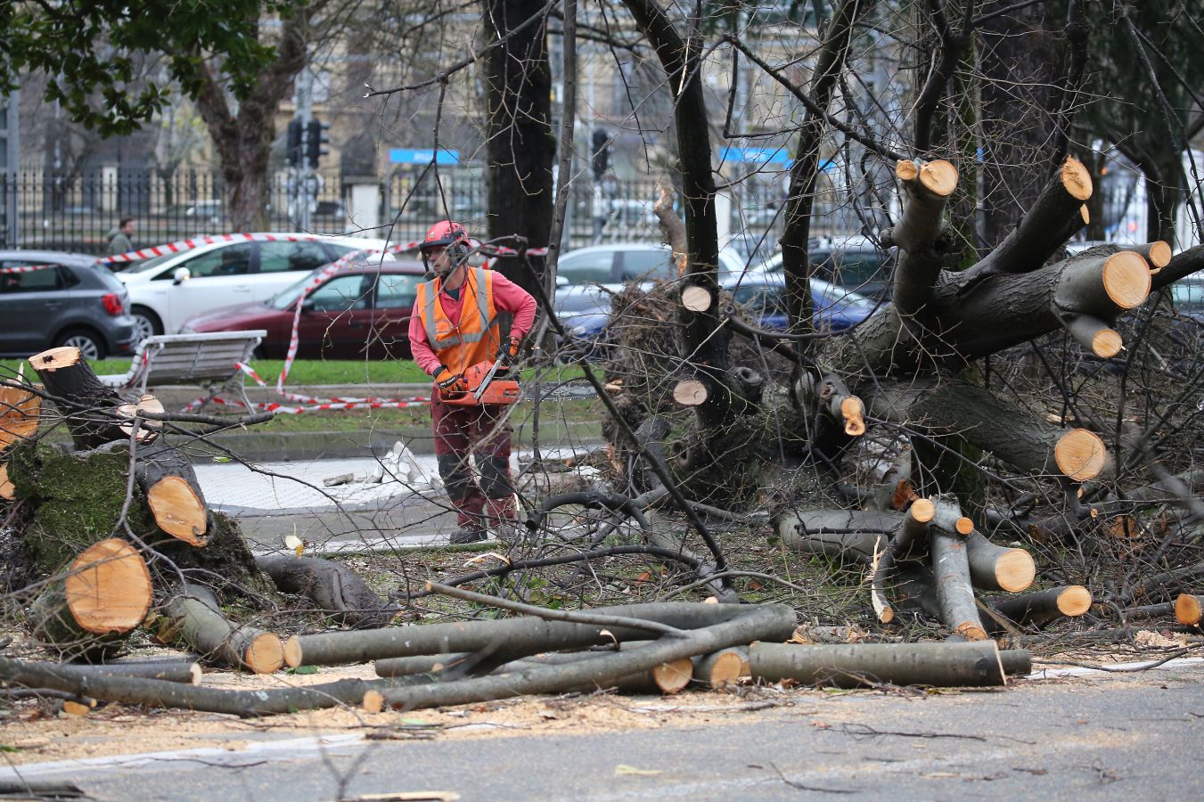 Las rachas de viento alcanzan los 135 km/ h y provocan numerosas incidencias